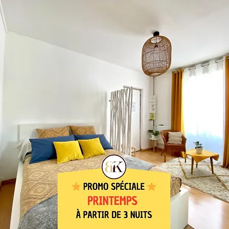 Bohemia - Best Keys - Ideal Pro & Couple - Cosy - Centre Ville - Smart Tv - Netflix & Wifi Fibre - Check-In Autonome - Parking Facile & Gratuit - Confort & Equipements Premium Sens Exterior photo